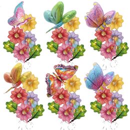 Other Event Party Supplies 7ps Ray 4D Butterfly Dragonfly Daisy Flower Balloon Helium Ballons Wedding Anniversary Birthday Decors Baby Shower Globos 230818