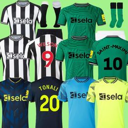 23 24 TONALI home away soccer jerseys Newcastles Kids Kit 2023 2024 third UnITeDeS black white Goalkeeper BRUNO G. WILSON SAINT MAXIMIN MURPHY Football Shirt