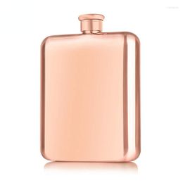 Hip Flasks 304 Stainless Steel Square Small Wine Pot Personality Portable Outdoor 6oz Kettle Fashion Vodka Flat