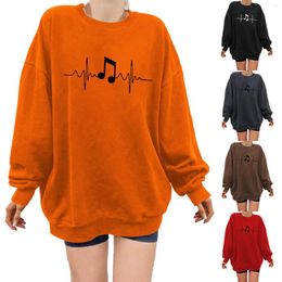 Women's Hoodies Ladies Sweatshirts With Hoods Jogging Suit Set Crew Neck Long Sleeve Print Hoodie Fashion Loose Tops Sweatshirt