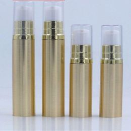 5ml 10ml Airless Pump Bottle Empty Eye Cream Container Lotion and Gel Dispenser Airless Bottle Clear Gold Silver F1094 Jiueh Gupkd