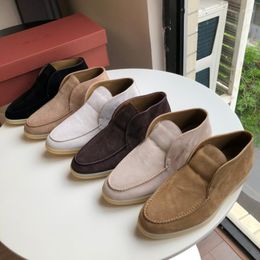 Dress Shoes 2023 Spring Imported Sheep Suede High Top Women's