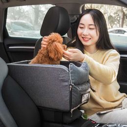 Other Pet Supplies Dog Car Seat Bed Car Central Dog Car Seat Bed Portable Dog Carrier for Small Dogs Cats Safety Travel Bag Dog Accessories HKD230821
