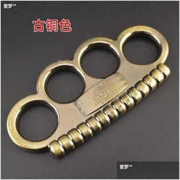 Finger Four Legal Copper Ring Boxing Set Tiger Hand Cl Fist Support Snail Martial Arts A3Ha Drop Delivery Sports Outdoors Fitness Supp Dhwqq