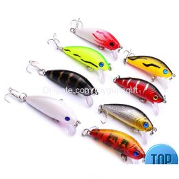 Baits Lures 1Pcs 5Cm 3.6G Hard Fishing Sinking Jerkbait Vib Rattlin Hook Wobblers Deep Dive Sea Ocean Artificial Plastic Bait Drop D D Dhkg1