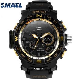 50ATM Waterproof SMAEL New Super Product For Young People Multi-functional Outdoor LED Watch Wristwatch Gifts Mode1531294J