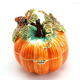 Jewellery Pouches Japanese And Korean Style Metal Crafts Fruit Vegetable Series Enamel Pumpkin Decorative Box Trinket Storage Ornaments