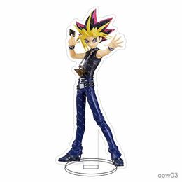 Action Toy Figures Cartoon Game Yu-Gi-Oh Stand Model YuGiOh Yugi Muto Desk Decor Plate Action Figure Toys Gift R230821