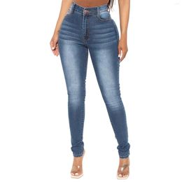 Women's Jeans Vintage Casual Denim For Women Plus Size High Elastic Simple Leggings Pants Cargo Woman Clothing