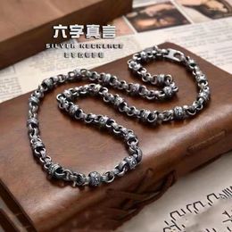 Pendant Necklaces XiYuan Reversible Pattern Necklace For Men Versatile Retro Trendsetter Personalized Gift Single Wearing Chain