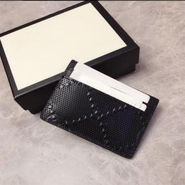 625564 leather Card Holders woman mini wallet Designer luxury black wallet Mini Bank Card Holder Small Slim Wallet Wtih Box2818