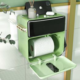 Toilet Paper Holders Waterproof Toilet Paper Roll Holder Paper Towel Holder Wall Mounted Wc Paper Stand Case For Toilet Paper Bathroom Accessories 230820