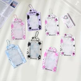 Card Holders Cartoon Keychain Pocards Protector Po Frame Bag Pendant Goo Holder Idol Sleeves Key Ring Pocket INS PVC