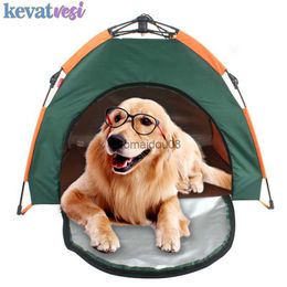 Other Pet Supplies Outdoors Automatic Pet Tent Removable Waterproof Tent for Large Dogs Travel Portable Dogs Tent In Car Durable Fiberglass Rod HKD230821