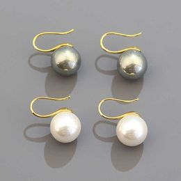 Korean Style High Heel Shoes Earhook Small Fresh Korean Pearl Earrings Women's Fashion High Sense Light Luxury Earrings