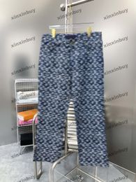 xinxinbuy Men women designer pant emboss patch pocket Panelled Spring summer Casual pants letter Black Khaki S-3XL