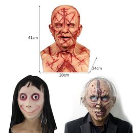 Party Masks Latex Halloween Horror Mask Horrible Costume Cosplay Zombie Mask Props Party Decorative Masks Kids and Adult 230820