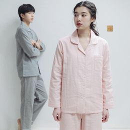 Women's Sleepwear Simple Pyjama Sets Women Autumn Long-sleeved Soft Novelty Homewear Men Ins Korean Style Friends Students Harajuku