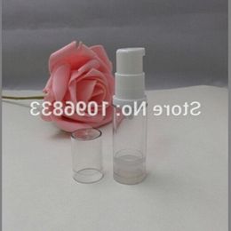 Small Airless Bottle 5ML, Vacuum with Lotion Pump, Clear 5g, Cosmetic Sample Packing Bottle,100pcs/Lot Bqomm