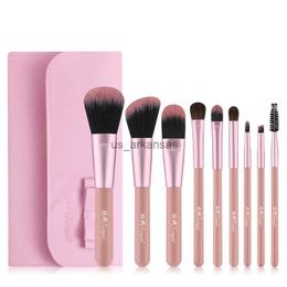 Makeup Brushes XINYAN Eyeshadow Makeup Brushes Set with Bag Pink Foundation Blending Eyeliner Eyelash Wooden Handle Cosmetics Soft Beauty Tools HKD230821