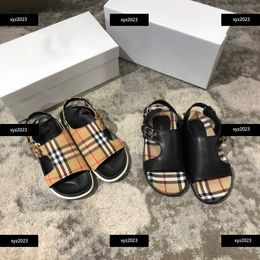 23SS Kids Sandals детские тапочки детская обувь летняя лодыжка с прохладной резиной.