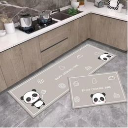 New Carpets Antislip Kitchen Floor Mat Blue Lattice Rug Bath Long Strip Absorption Doormat Entrance Balcony Living Room Household 20230820A04