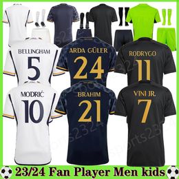 23 24 Player fan Bellingham VINI JR jerseys football shirt TCHOUAMENI CAMAVINGA ALABA ARDA GULER MODRIC RODRYGO Real Madrids 2023 2024 camiseta men kids kit uniforms