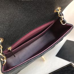 10A top high quality caviar sheepskin leather bags classic women handbags ladies composite tote clutch shoulder bag female purse l263G