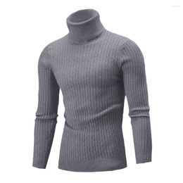 Men's Sweaters Slim Fit T-shirt With High Neck Lightweight Pullover Shirt For Men Stylish Warm Turtleneck Autumn Winter