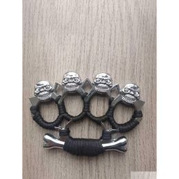 Finger Four Self Legal Defence Buckle Tiger Hand Brace Fist Zinc Alloy Material Sturdy And Wear Resistant Buddha Head Ghost Eo6S Drop Dh7Hi