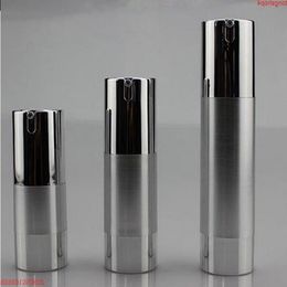 50PCS 15ML 30ML 50ml UV silver gold airless vacuum pump lotion bottle used for Cosmetic Containergoods Ijpqc