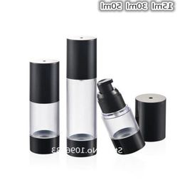 20PCS Black Airless Bottle Emulsion Lotion Pump Portable for Cream Foundation Essence oil 15ML 30ML 50ML Chcti