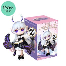 Blind box Rolife Suri Peach Blossom Nine Elves Series Box Dolls Action Figure Toys Elfin Children Gift Robotime 230818