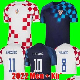 Yoga Outfit 2022 Croacia Modric Soccer Jerseys National Team Mandzukic Perisic Kalinic 22 23 Croatia Football Shirt Kovacic Rakitic Dhhsw