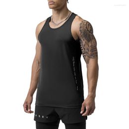 Men's Tank Tops Summer Men Sleeveless T-shirts Letter Print Undershirts Workout Fitness Singlets Sports Vest Male Sportswear Shirt