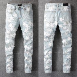 Hip Hop Mens Jeans Head Casual Long Pants Men Sportswear Jogger Tracksuit Causel Camouflage Stitching Trousers289k