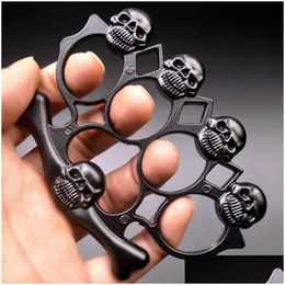 Skeletons Five And Legal Travel Protection Tool Rings Four Finger Fist Buckles Hand Car Equipment Ajfo Drop Delivery Sports Outdoors F Dh45R