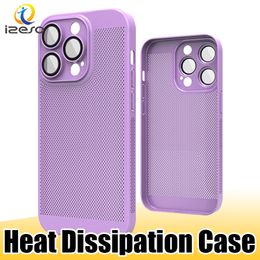 Heat Dissipation Phone Case for iPhone 14 Plus 13 12 Mini 11 Pro Max XS XR Ultra Slim Cellphone Back Cover izeso