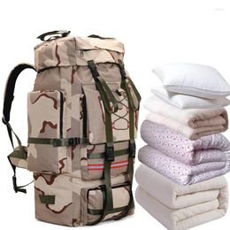 Duffel Bags Outdoor 130L Large Capacity Travel Men Oxford Military Camping Hiking Backpack Waterproof Climbing Tactical Rucksack XA767F