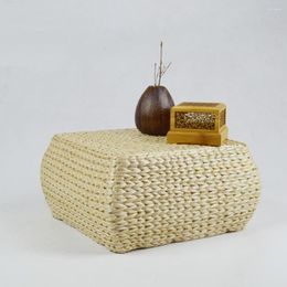 Pillow Straw Stool Sofa Floor Chair Manual Non-slip Small Weave Home Shoe Changing Professional Woven Footstool Child