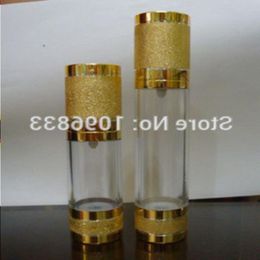 30ML Golden Airless Pump Bottle, Cosmetic Vacuum Essence Lotion Cream Packaging Bottles, 25pcs/Lot Jikci