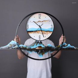 Wall Clocks Living Room Clock Decoration Elegant Art Unique Luxury Modern Design Silent Battery Saat Decor