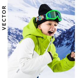 Ski Goggles VECTOR children s outdoor glasses anti fog double layer TPU ski goggles windproof mountaineering mirrors 230821