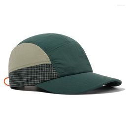 Ball Caps Drawstring Colour Matching Baseball Cap For Women Sun Protection Men Outdoor Shade Spring Autumn Dad Hat Quick Drying