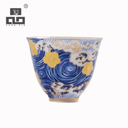 Mugs TANGPIN colour enamels ceramic tea cup for puer teacups chinese kung fu 65ml 230818