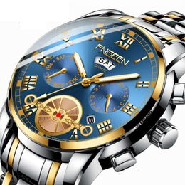 Armbanduhr Luxus Männer beobachten hochwertige wasserdichte leuchtende Männer Armbanduhr Date Woche Mann Quarz Uhr 230820