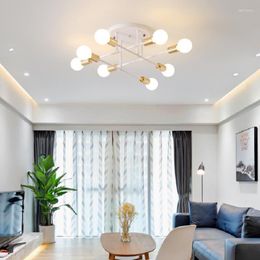 Kronleuchter kreativer Kronleuchter LED -Lampe moderne Heimdecke Hängende Schlafzimmer Anhänger Wohnzimmer Beleuchtung