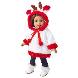 Fashion Doll Clothes Christmas Gifts Dolly Accessories 43cm 18 Inch Dolls Dresses For American Girls DIY Children Game Birthday