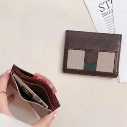 Fashion Mini Card Holders Wallets Purses Designer Wallet Short Card Holder Luxury Clutch Bags Print letters Tiny Purse for Men Wom242O