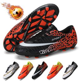 Dress Shoes Kids Soccer Shoes FG Long Spikes Football Boots Boys Indoor Turf Cleats Grass Training Sport Sneakers Child Futsal Football Shoe 230818
